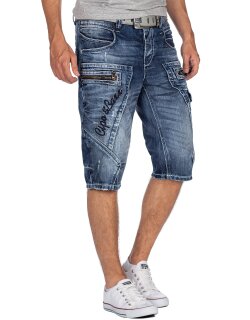 Cipo & Baxx regular fit Shorts Herren Stonewashed CK101