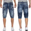 Cipo & Baxx regular fit Shorts Herren Stonewashed CK101 Blue W31