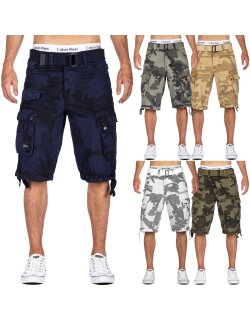 Geographical Norway Herren Regular Fit Cargo Shorts Mid...