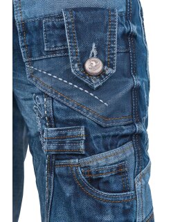 Kosmo Lupo Regular Fit Jeans Stonewashed  KM001 Blue