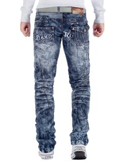 Kosmo Lupo Regular Fit Jeans Stonewashed  KM051 Blue W36/L34