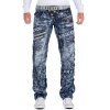 Kosmo Lupo Regular Fit Jeans Stonewashed  KM051 Blue W36/L34