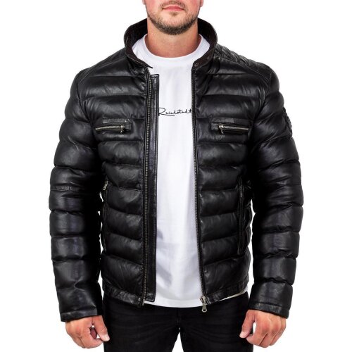 Reichstadt Regular Fit Jacke Herren Echtleder 19RS016 Black XL