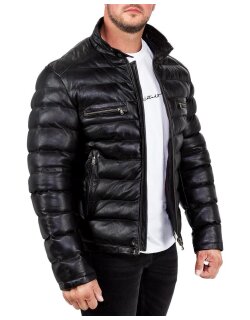 Reichstadt Regular Fit Jacke Herren Echtleder 19RS016 Black XL