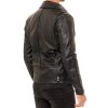 Reichstadt slim fit Echtlederjacke Herren Silver Zipper   - 19RS018