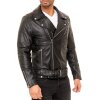 Reichstadt slim fit Echtlederjacke Herren Silver Zipper   - 19RS018