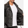 Reichstadt slim fit Echtlederjacke Herren Silver Zipper   - 19RS018