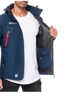 Geographical Norway Regular Fit Softshelljacke Ohne Waschung  Techno Men Navy S