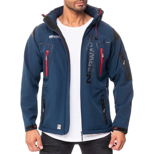 Geographical Norway Regular Fit Softshelljacke Ohne Waschung  Techno Men Navy M