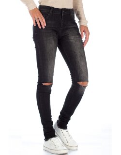 Cipo & Baxx Slim Fit Jeans Damen Stonewashed  19CB05 Black W29/L34