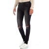 Cipo & Baxx Slim Fit Jeans Damen Stonewashed  19CB05 Black W29/L34