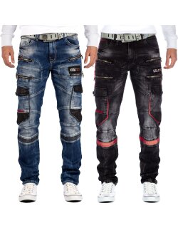 Cipo & Baxx straight fit Jeans Herren Stonewashed CD561