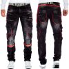 Cipo & Baxx straight fit Jeans Herren Stonewashed CD561 Black W34/L32