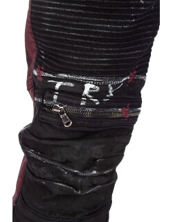 Cipo & Baxx Straight Fit Jeans Herren Mid Waist CD571 Black W40/L34