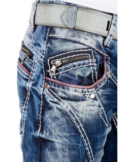 Cipo & Baxx regular fit Jeans Herren Stonewashed CD563 Blue W30/L34
