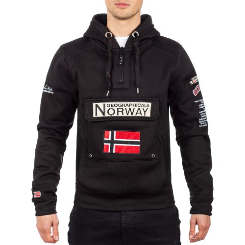 Geographical Norway Regular Fit Hoodie Herren Gymclass Men Black XXL
