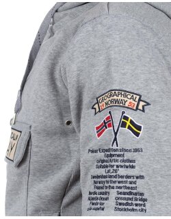 Geographical Norway Regular Fit Hoodie Herren Gymclass Men Blended Grey M