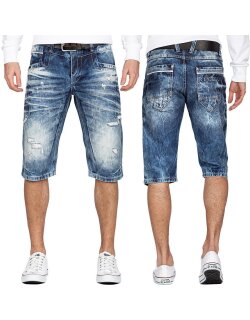 Cipo & Baxx regular fit Shorts Herren Stonewashed...