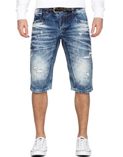 Cipo & Baxx regular fit Shorts Herren Stonewashed 20CB13 Blue W31