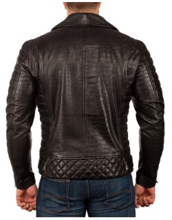 Reichstadt slim fit Echtleder Jacke Crocodile Herren    - 20RS23LUX