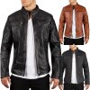 Reichstadt regular fit Echtlederjacke Herren Silver Zipper   - 20RS20LUX