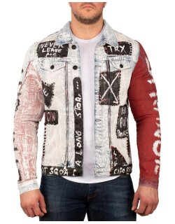 Cipo & Baxx bequem Jacke Herren Stonewashed CJ241