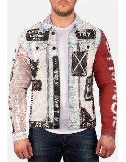 Cipo & Baxx bequem Jacke Herren Stonewashed CJ241