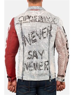 Cipo & Baxx bequem Jacke Herren Stonewashed CJ241