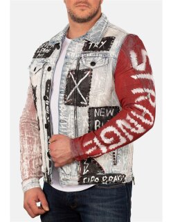 Cipo & Baxx bequem Jacke Herren Stonewashed CJ241