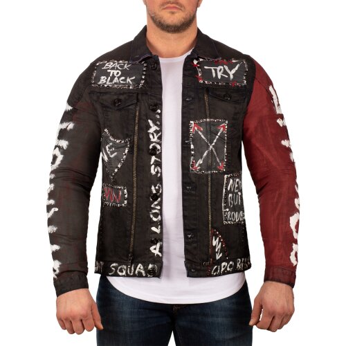 Cipo & Baxx regular fit Jacke Herren  CJ248 Black L