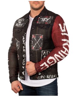 Cipo & Baxx regular fit Jacke Herren  CJ248 Black L