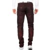 Cipo & Baxx regular fit Jeans Herren Stonewashed CD581 Bordeaux W40/L32