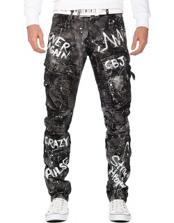 Cipo & Baxx regular fit Jeans Herren Glitzer CD572