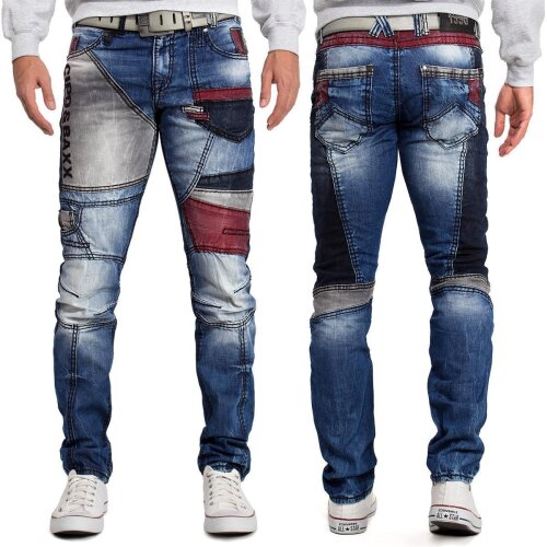 Cipo & Baxx bequem Jeans Herren Stonewashed CD574