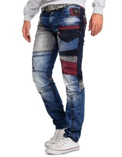 Cipo & Baxx bequem Jeans Herren Stonewashed CD574
