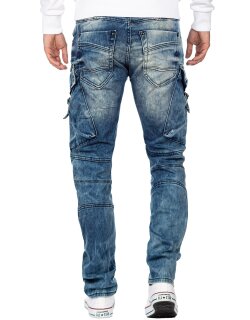 Cipo & Baxx regular fit Jeans Herren Stonewashed CD523 Blue W38/L34