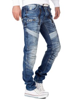 Cipo & Baxx regular fit Jeans Herren Stonewashed CD576 Blue W32/L32