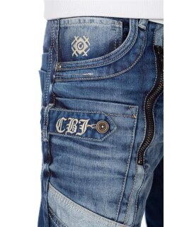 Cipo & Baxx regular fit Jeans Herren Stonewashed CD576 Blue W38/L34