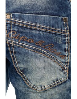 Cipo & Baxx regular fit Jeans Herren Stonewashed CD535 Blue W33/L32