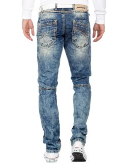 Cipo & Baxx regular fit Jeans Herren Stonewashed CD535 Blue W36/L32