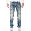 Cipo & Baxx regular fit Jeans Herren Stonewashed CD535 Blue W40/L32