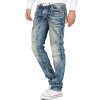 Cipo & Baxx regular fit Jeans Herren Stonewashed CD535 Blue W30/L34