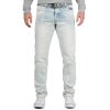 Cipo & Baxx Regular Fit Jeans Herren Stonewashed  CD319X Light Blue W31/L34