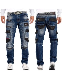 Cipo & Baxx straight fit Jeans Herren Stonewashed...