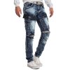 Cipo & Baxx regular fit Jeans Herren Stonewashed CD494 Blue W32/L32