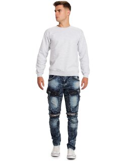 Cipo & Baxx regular fit Jeans Herren Stonewashed CD494 Blue W34/L32