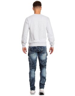 Cipo & Baxx regular fit Jeans Herren Stonewashed CD494 Blue W34/L32