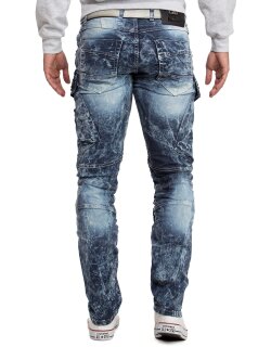 Cipo & Baxx regular fit Jeans Herren Stonewashed CD494 Blue W36/L32
