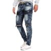 Cipo & Baxx regular fit Jeans Herren Stonewashed CD494 Blue W36/L32
