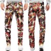 Cipo & Baxx regular fit Jeans Herren Stonewashed CD587 Red W40/L34